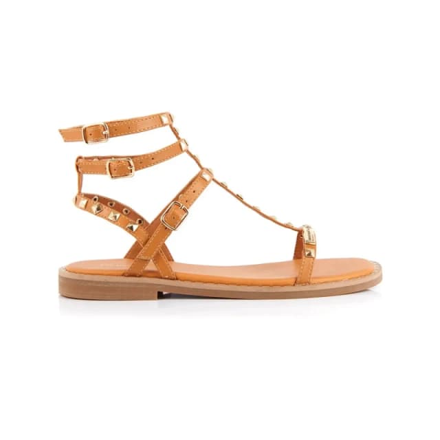 LES TROPEZIENNES PAR M.BELARBI Coralie Leather Sandals Tan Women 37 (4)