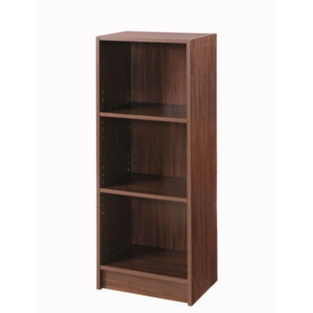 Timber Art Design 3 Tier Cube Bookcase Display Shelving Storage Unit Wood Furniture Walnut