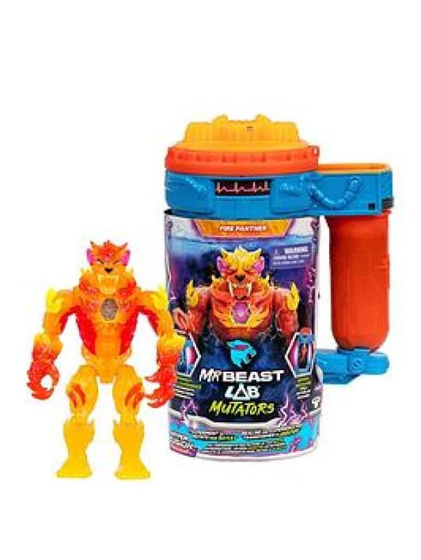 MRBEAST LAB Hyper Fusion Mutators experimentieren und Fire Panther erschaffen Mutationsflussigkeit zufugen; Fingerabdruckscanner drucken und Panther