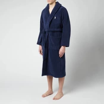 Polo Ralph Lauren Mens Dressing Gown - Cruise Navy - L/XL