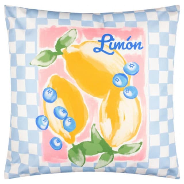 Furn Mediterranean Limon 45X45 Outdoor Polyester Cushion Sky Blue Blue WXNPN Unisex