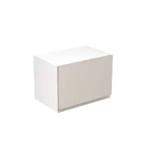 KitchenKIT J-Pull Handleless 50cm Wall Bridge Unit - Gloss Light Grey