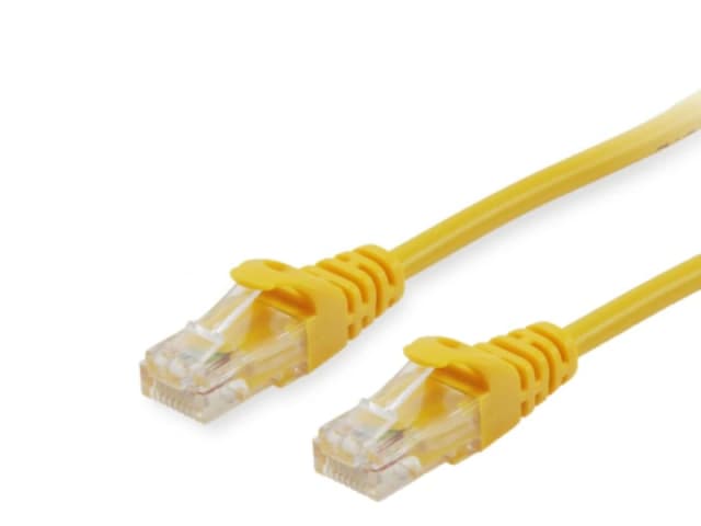 Equip Cat.6A U/UTP Patch Cable. 0.15m. Yellow