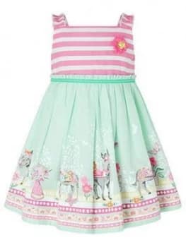 Monsoon S.E.W. Baby Girls Delilah Dress - Aqua, Size 6-12 Months