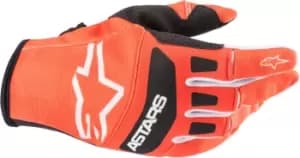 Alpinestars Techstar 22 Motocross Gloves, black-orange, Size L, black-orange, Size L