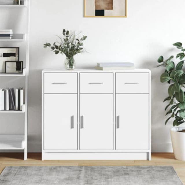 Vidaxl Sideboard White 91X28X75cm Engineered Wood
