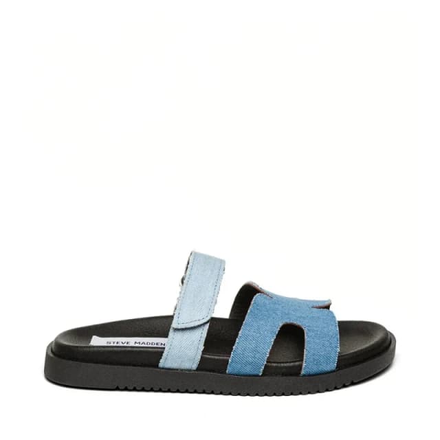 Steve Madden Womens slides Steve Madden Missile-E Bleu Female 37