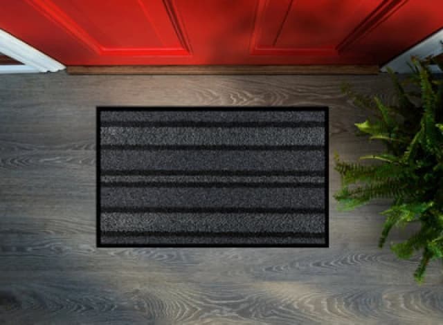 RugsX Doormat Arizona 935 Antislip, Outdoor, Indoor, Gum - Grey 40X60 Cm
