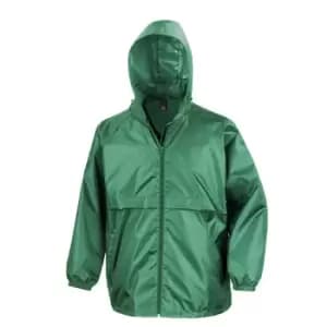 Result Mens Core Adult Windcheater Water Repellent Windproof Jacket (M) (Emerald)