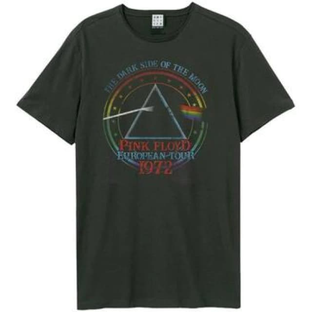 Amplified Amplified Men 1972 Tour Pink Floyd T-Shirt in Charcoal Size: X-Small Charcoal XS Male 5063238201781