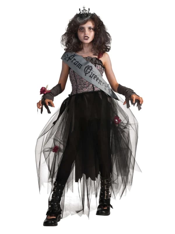 Rubies Kids Goth Prom Queen Costume Multi unisex
