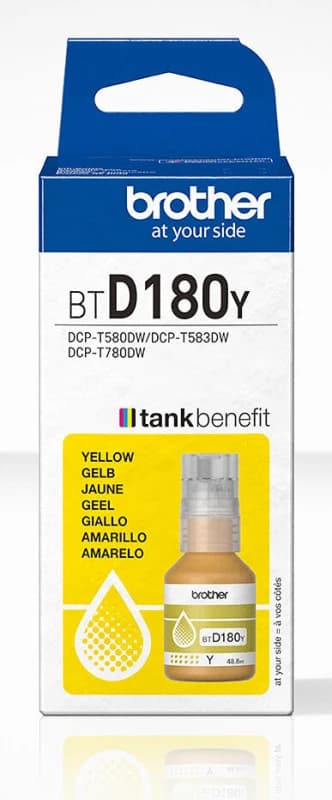 Brother BTD180Y Yellow Ink Bottle (Original)