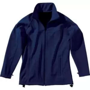 TRA645 Uproar Womens Navy Size 16 Soft Shell Jacket