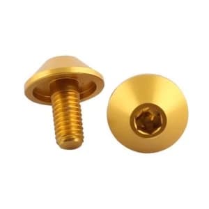 ETC Alloy Bolts Coloured Socket Head (4) M5 x 15mm Gold