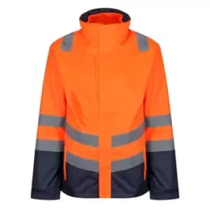 Regatta Mens Pro 3 in 1 Hi-Vis Jacket (3XL) (Orange/Navy)