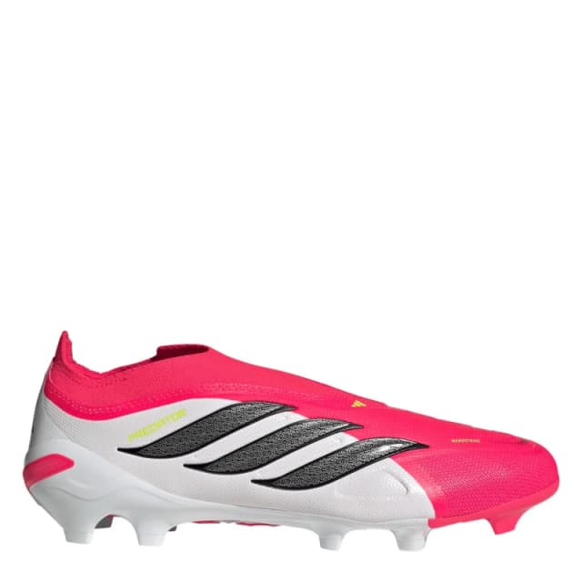 adidas Mens adidas Predator League Laceless Firm Ground Football Boots Pink/Blk/White male 7 (40.7)