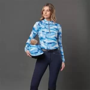 Weatherbeeta Ruby Printed Long Sleeve Top - Blue