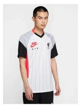 Nike Mens Liverpool Fc Air Max Jersey, White Size M Men