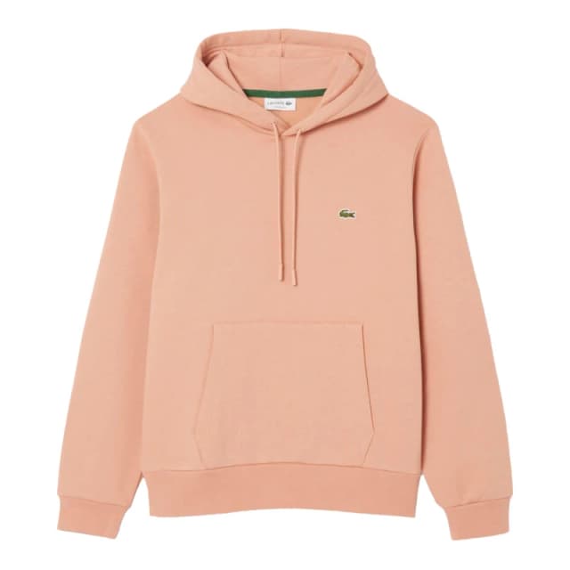 Lacoste Organic Cotton Fleece Hoodie Orange male XS