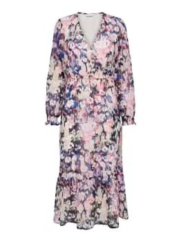 ONLY Printed Midi Dress Women White