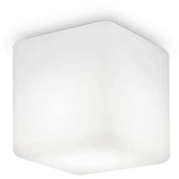 Ideal Lux Luna - 1 Light Square Surface Mounted Downlight White IP44