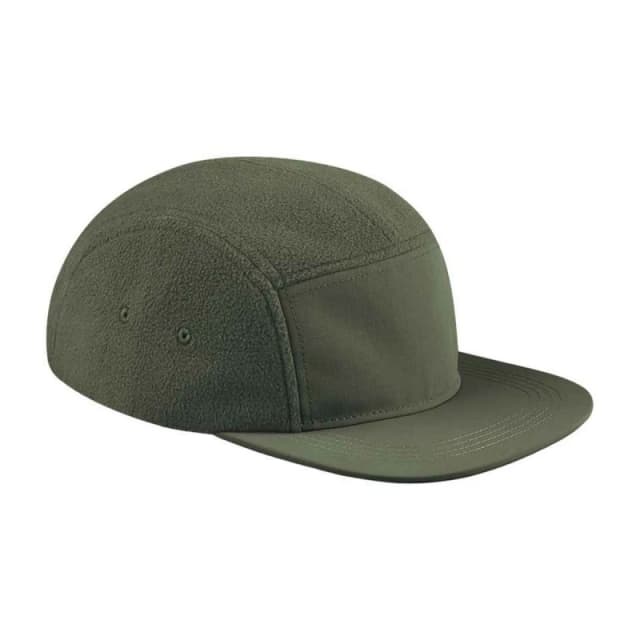 Beechfield Beechfield Men Fleece Camper Cap in Dark Olive Dark Olive One Size Male 5063703676380