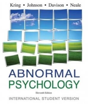 Abnormal Psychology by Ann M. Kring Paperback