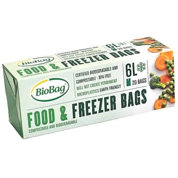 BioBag food and freezer bags - 6 litre