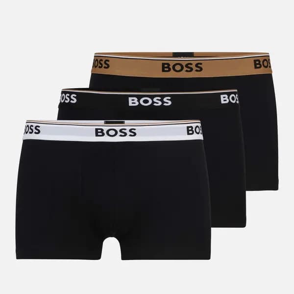 BOSS Bodywear 3 Pack Stretch-Cotton Trunk Boxer Shorts - M Multi Underwear and Nightwear male 50508985-976 M