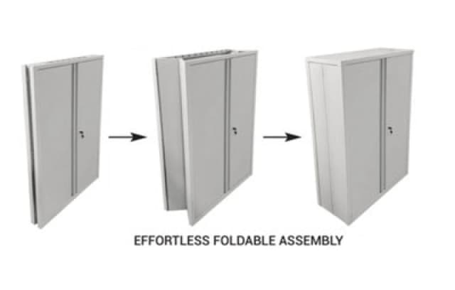 Phoenix SCF Series 2 Door 3 Shelf Steel Storage Cupboard With Key Lock EXR54179PH