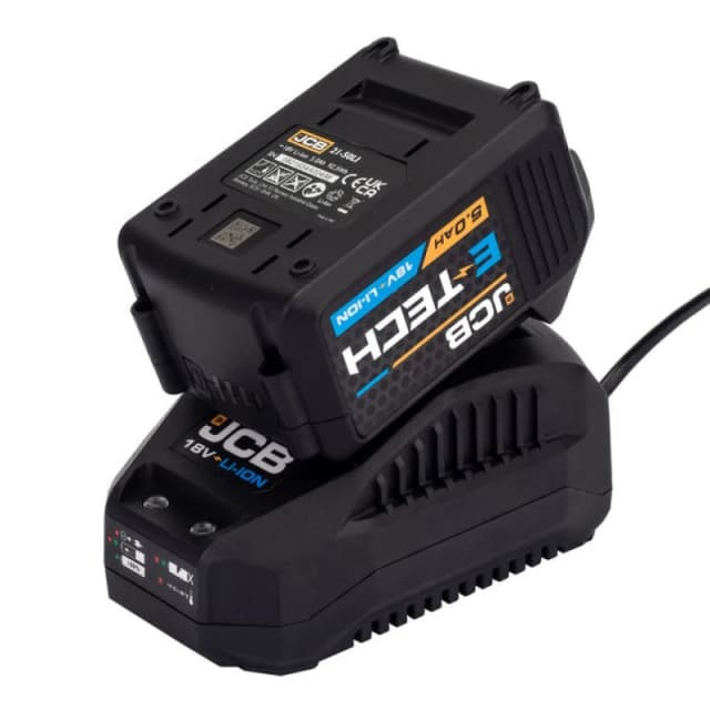 Jcb 18V 5.0Ah Lithium-Ion Battery And 2.4Ah Fast Charger - 21-50Libtfc
