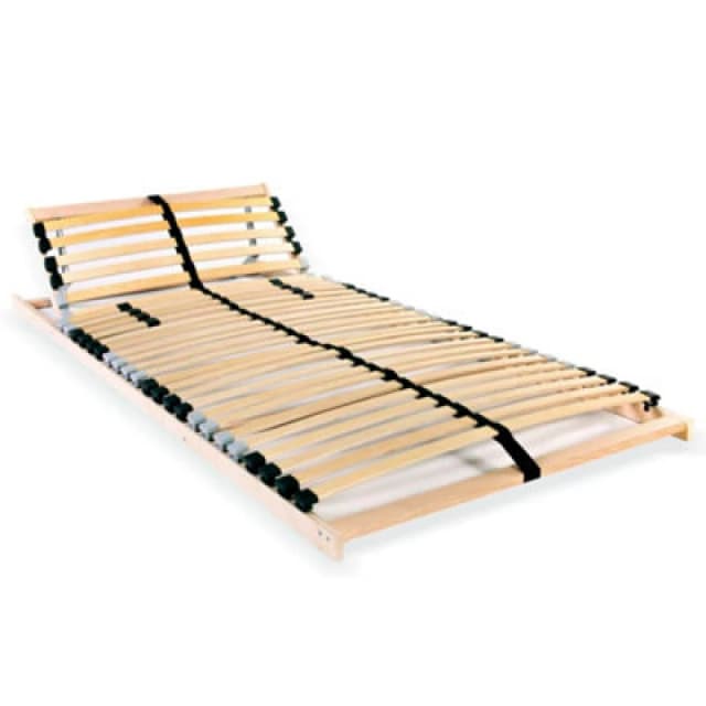 VIDAXL Vidaxl - Slatted Bed Base without Mattress with 28 Slats 7 Zones 80x200cm 246450