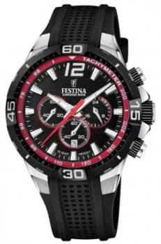 Festina Chrono Bike 2020 Black Rubber Strap Black Dial Watch