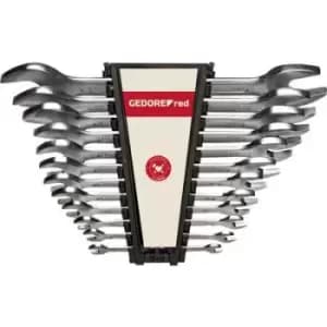 Gedore 3300960 R05105012 Double-ended open ring spanner set 12 Piece DIN 3110