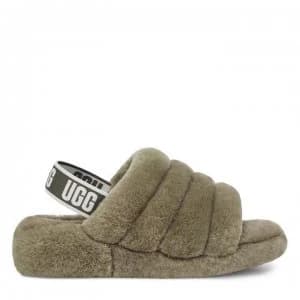 Ugg Ugg Fluff Yea Sliders - Burnt Olive