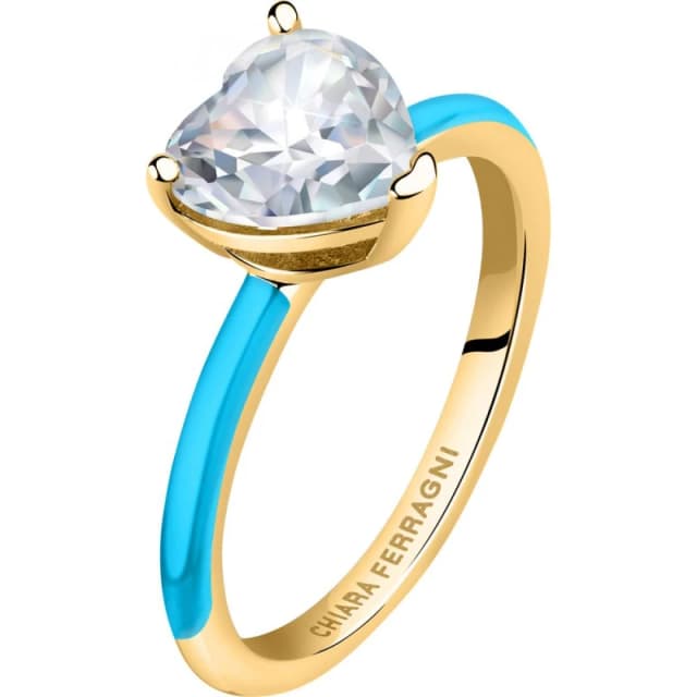 Chiara Ferragni Womens J19AVI35012 Ring in Blue Blue Female One Size