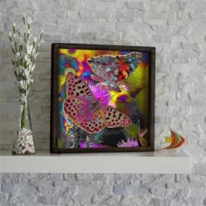 KZM473 Multicolor Decorative Framed MDF Painting