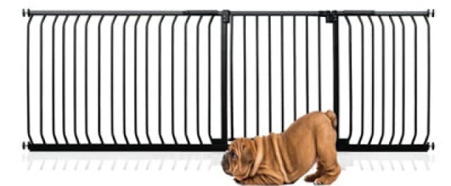 Bettacare Elite Pressure Dog Gate, 216Cm - 225Cm, Matt Black, Pressure Fit Pet Gate For Dog And Puppy