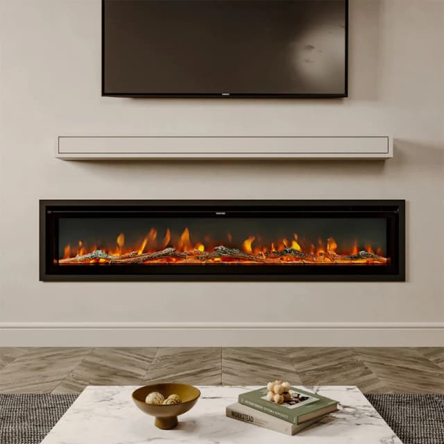 Home & Outdoor Direct 70/80" Wall Mounted/Freestanding Electric Fireplace with Remote and 9 Flame Colours PM1390