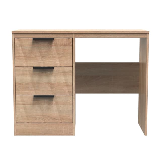 Ready Assembled 2 U Washington 3 Drawer Vanity (Ready Assembled) in Light Oak Light Oak Unisex