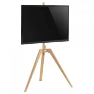 TRIPOD-LIGHT Tripod Stand for up to 65" TVs - Light Wood