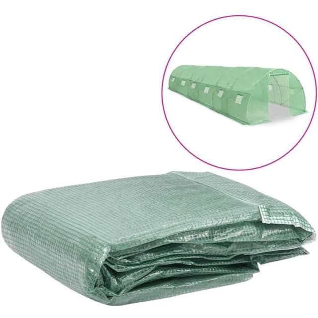 VIDAXL Vidaxl - Greenhouse Replacement Cover (27 m²) 300x900x200cm Green 8720286414293