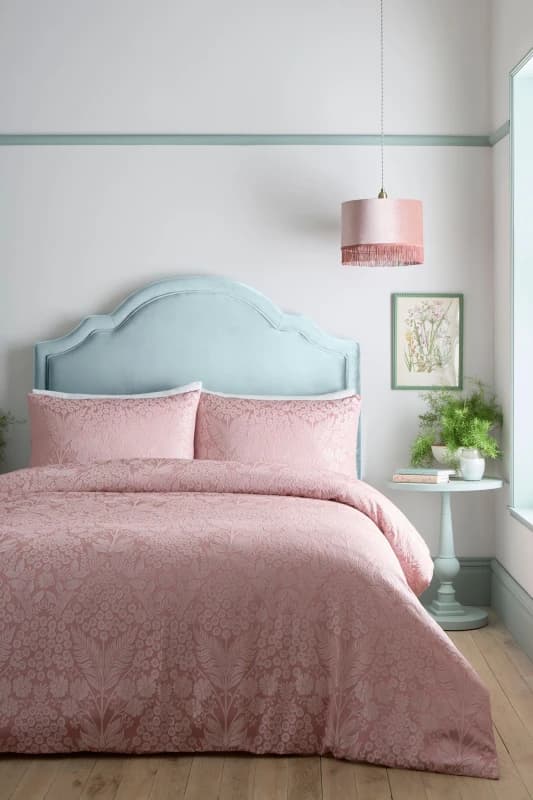 Appletree Toria Jacquard Duvet Cover Bedding Set Blush