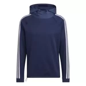 adidas 3 Stripe Hoodie Mens - Blue