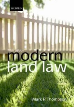 Modern Land Law by Mark P Thompson Paperback