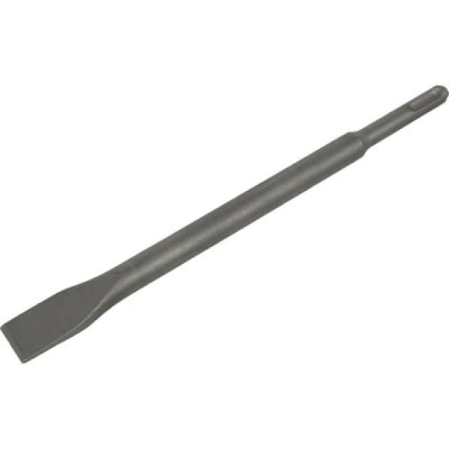 Loops 20 x 250mm Wide Impact Chisel - SDS Plus Shank - Demolition Breaker Steel Metallics