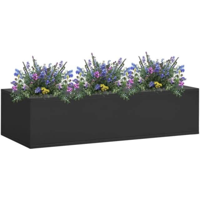VIDAXL Office Flower Box Anthracite 90x40x23cm Steel Vidaxl 8720286566374