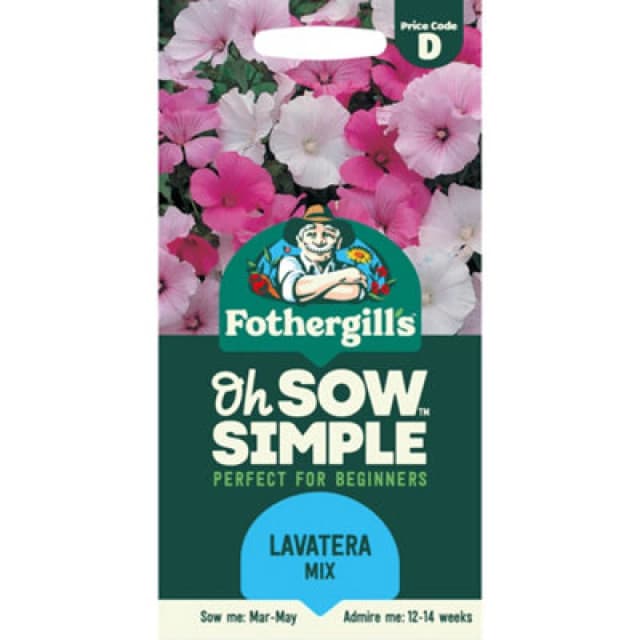 Mr Fothergills Oh Sow Simple Parade Mix Lavatera Flower Seeds