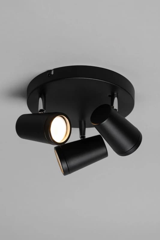 Spa Freya 3-Light Ceiling Spotlight Matte Black