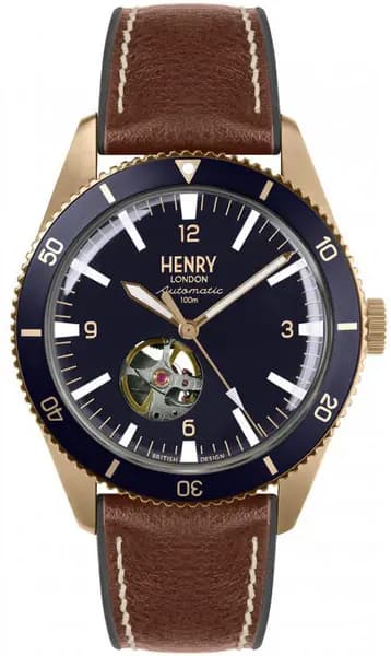 Henry London Watch Automatic Sport Mens - Blue HNR-141